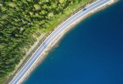 aerial view of typical Ontario lake