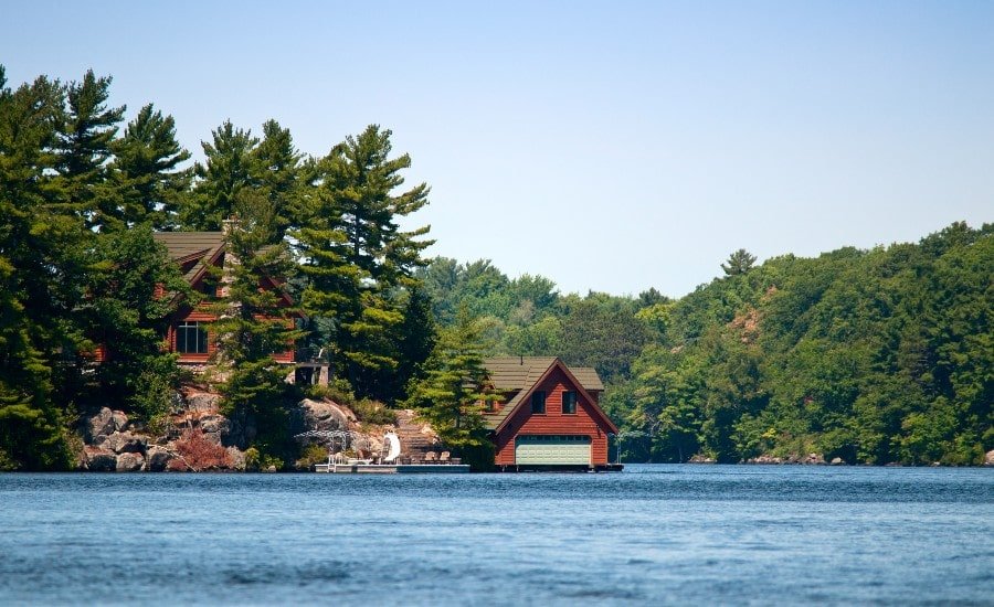 Typical view of gorgeous luxury Muskoka real estate