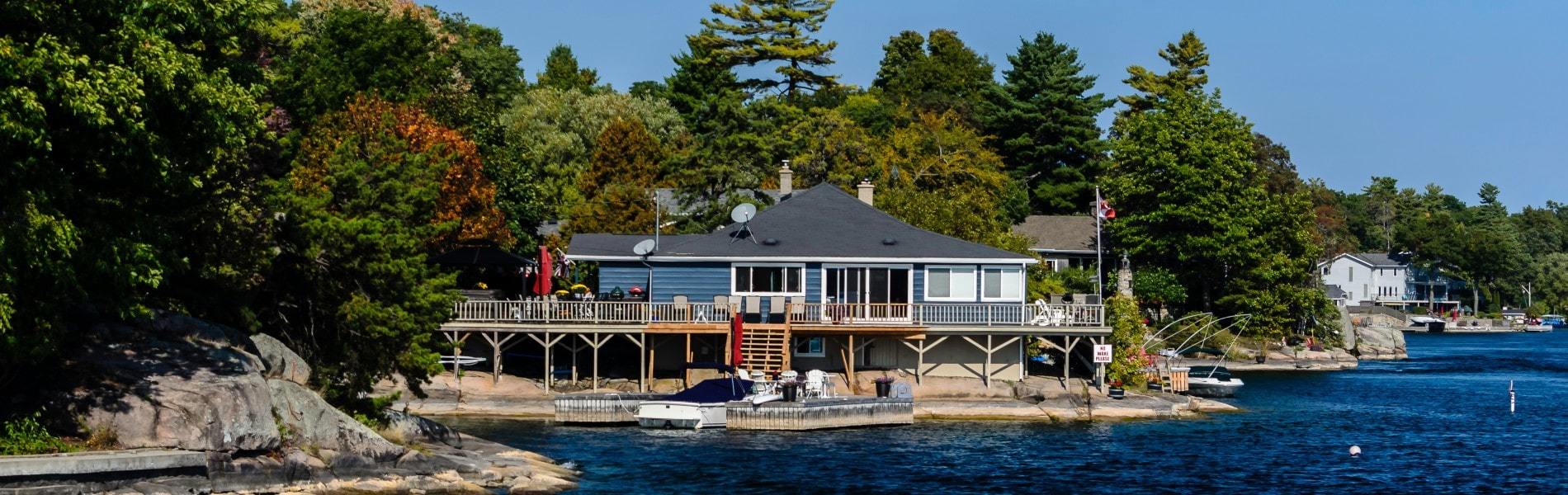 Waterfront cottage seen in Ontario lakefront real estate